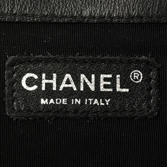 SOLD — NFS — Black Lambskin Chanel 2013 XL Enchained Boy Flap Bag w/RHW - Picture 6 of 16